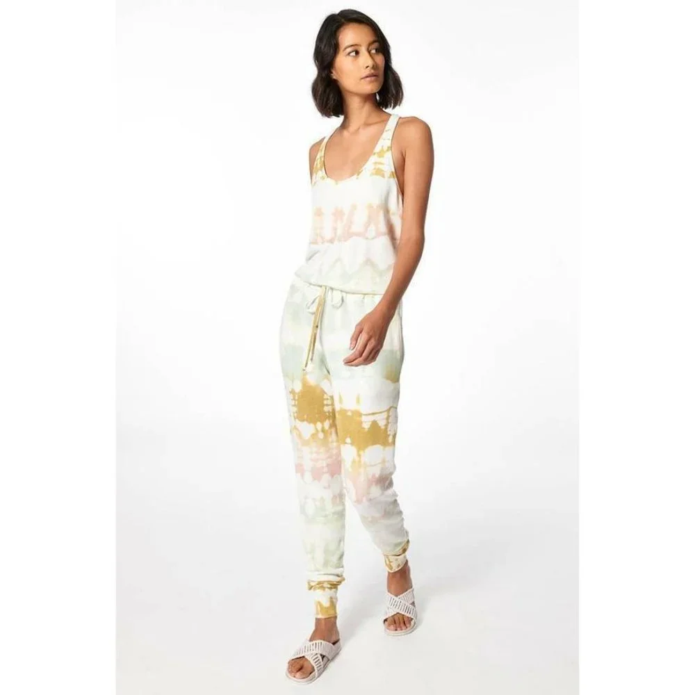 Young Fabulous & Broke NWT Jumpsuit Romper Tie Dye Racerback YFB Extra Small XS